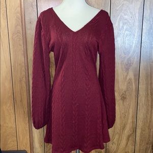 Three bird nest sweater dress
